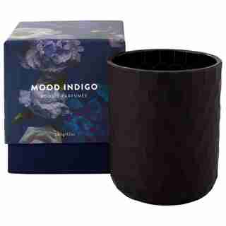 MOOD INDIGO SCENTED GLASS CANDLE 12 OZ.