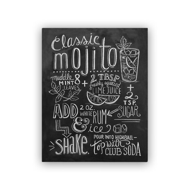 Lily and Val® Classic Mojito Recipe Art Print - 8" x 10"