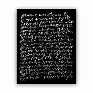 Melo&Co.® Art Print - Cities 3 Black, 11" x 14"