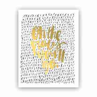 Melo&Co.® Art Print - Oh the Places Gold, 8" x 10"