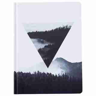 Hardcover Journal Triangle Forest Black