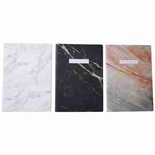 SET OF 3 NOTEBOOKS LARGE MARBLE