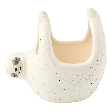 PLANTER SLOTH FIGURAL SMALL