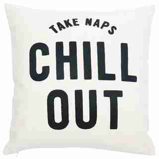 PILLOW COVER EXPRESSIONS CHILL OUT 18” X 18”