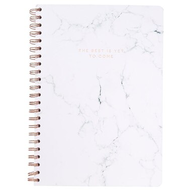 A4 SPIRAL NOTEBOOK MARBLE WHITE BEST IS YET