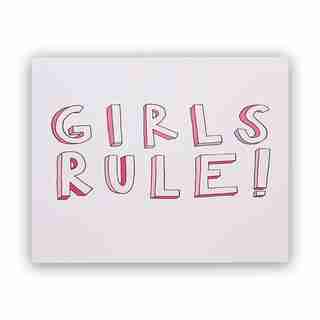 Girls Rule Art Print – 8" x 10"