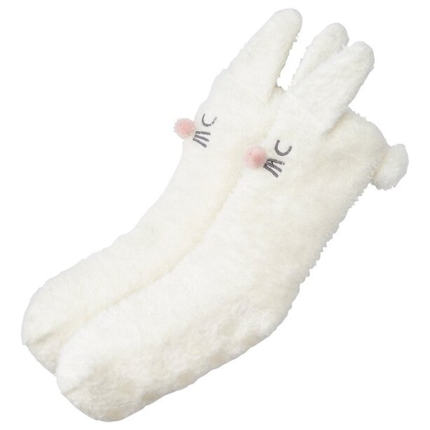 Kids Reading Socks™ - Fuzzy Bunny - Large