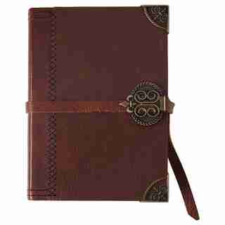 Small Leather Journal Dark Brown