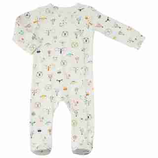 INDIGOBABY BASICS BABY SLEEPER ANIMALS 6-12 MONTHS