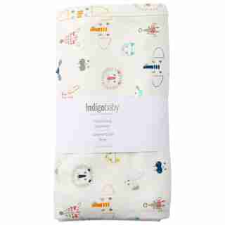 INDIGOBABY BASICS RECEIVING BLANKET ANIMALS