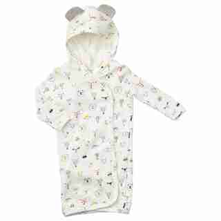 INDIGOBABY BASICS BABY TERRY BATH ROBE ANIMALS