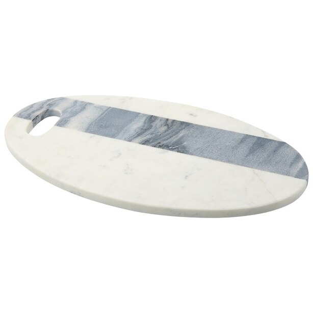 OVAL GREY MARBLE BOARD