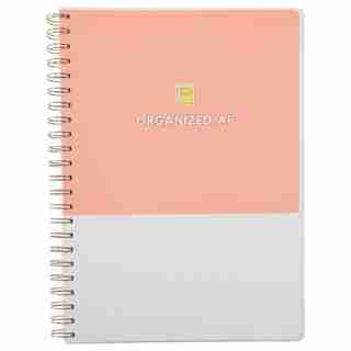 A4 SPIRAL POLYPRO NOTEBOOK ORGANIZED AF CORAL