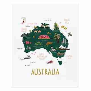Australia Art Print – 8" x 10"
