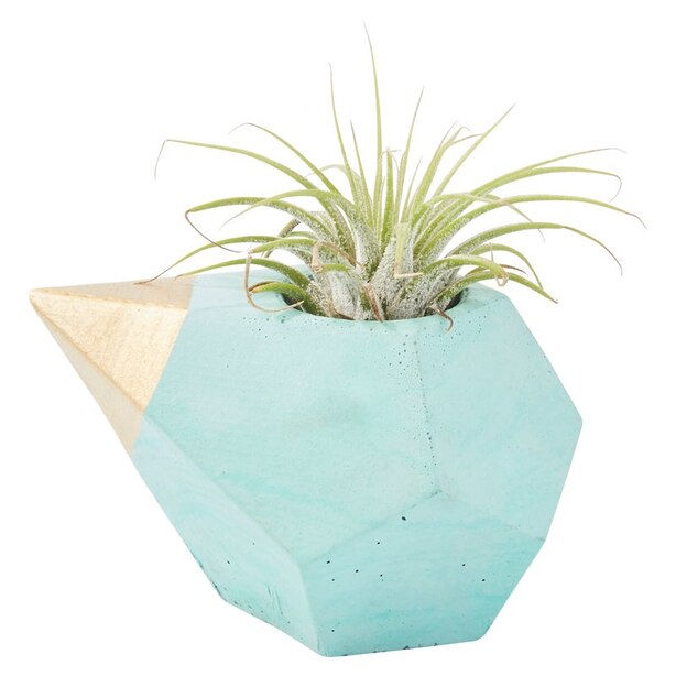 Small Teardrop Planter - Mint Marble