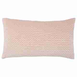 PILLOW COVER TEXTURED VELVET PINK 12" X 21"
