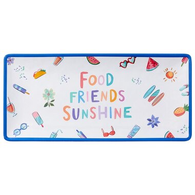 FOOD FRIENDS SUNSHINE MELAMINE OUTDOOR SERVING TRAY