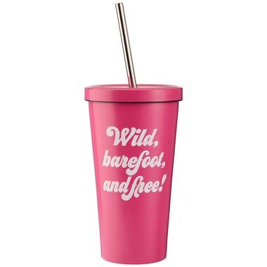 WILD BAREFOOT AND FREE METAL TUMBLER