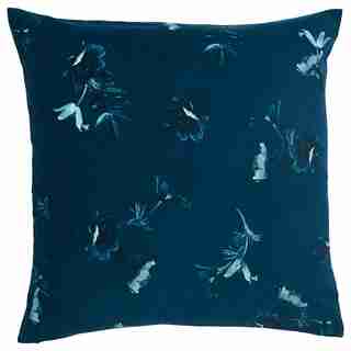 ENGRAVED FLORAL PILLOW COVER – HARVEST NIGHT, 18” X 18”