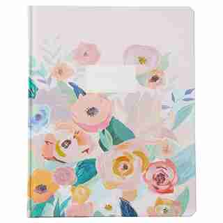 HARDCOVER JOURNAL LARGE PEONY FLORAL PINK