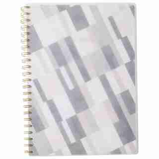 A4 SPIRAL POLYPRO NOTEBOOK MULTI TILES