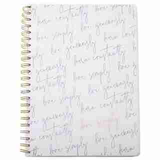 A4 SPIRAL POLYPRO NOTEBOOK LOVE SIMPLY SCRIPT