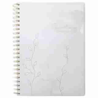 A4 Polypro SPIRAL NOTEBOOK CLIMBING VINES GREY