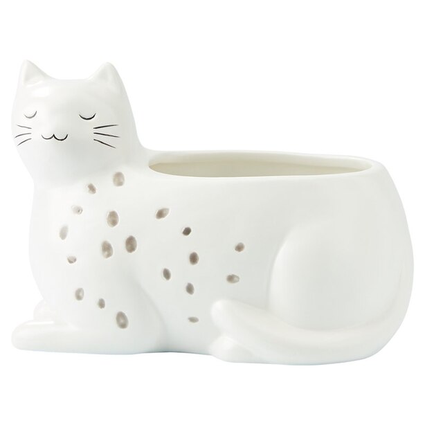 CAT FIGURAL PLANTER