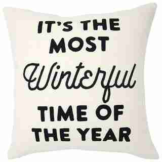 EXPRESSIONS WINTERFUL PILLOW COVER – 18” X 18”