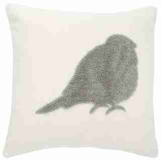 BIRDY JACQUARD FLEECE PILLOW COVER – 18” X 18”