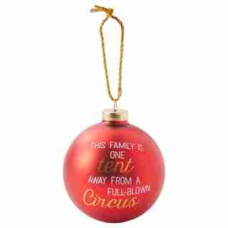 XMAS EXPRESSIONS FAMILY CIRCUS ORNAMENT