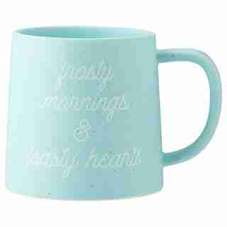 FROSTY MORNINGS SPECKLED BREAKFAST MUG