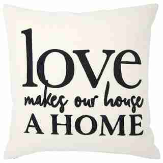 EXPRESSIONS LOVE HOME PILLOW COVER – 18” X 18”