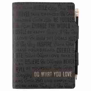 ULTRA-FLEXI PEN LOOP JOURNAL DO WHAT LOVE GREY