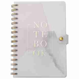 A5 POLYPRO SPIRAL NOTEBOOK SNAP CLOSURE PAINTED
