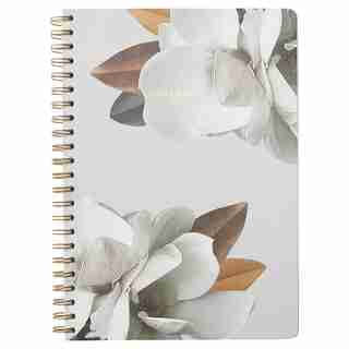 A4 SPIRAL NOTEBOOK WINTER MAGNOLIA GREY