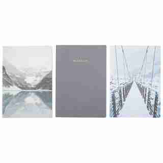 SET OF 3 NOTEBOOKS LARGE LAKE LOUISE