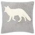 Fox Jacquard Fleece Pillow Cover 18 X 18 De Indigo Coussins