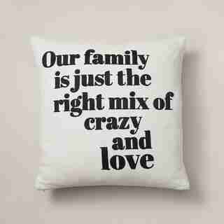 EXPRESSIONS OUR FAMILY PILLOW COVER – 18” X 18”