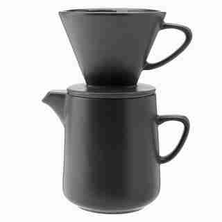 COFFEE POT WITH LID AND DRIPPER