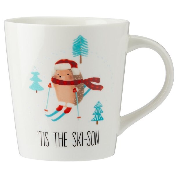 HOLIDAY HEDGEHOG TAPERED MUG