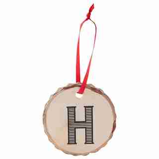 XMAS MONOGRAM ORNAMENT – H