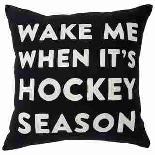 EXPRESSIONS HOCKEY SEASON PILLOW COVER – 18” X 18”