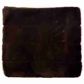 FAUX FUR THROW - DARK CHOCOLATE PLAID