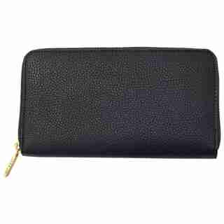 LOVE AND LORE AVA ZIP WALLET BLACK