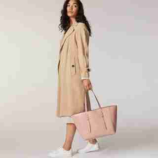 LOVE AND LORE CROC KENSINGTON TOTE BLUSH
