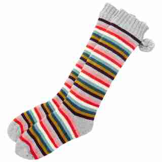 LOVE AND LORE PEACE & LOVE STRIPED READING SOCKS™ MULTI-COLOURED