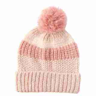 LOVE AND LORE MIXTE TEXTURE HAT BLUSH PINK
