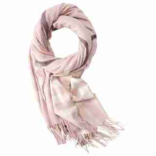 LOVE AND LORE SUPER SOFT SCARF BLUSH PINK FRANCI PLAID