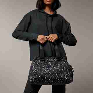 NEOPRENE FITNESS BAG BLACK TERRAZZO